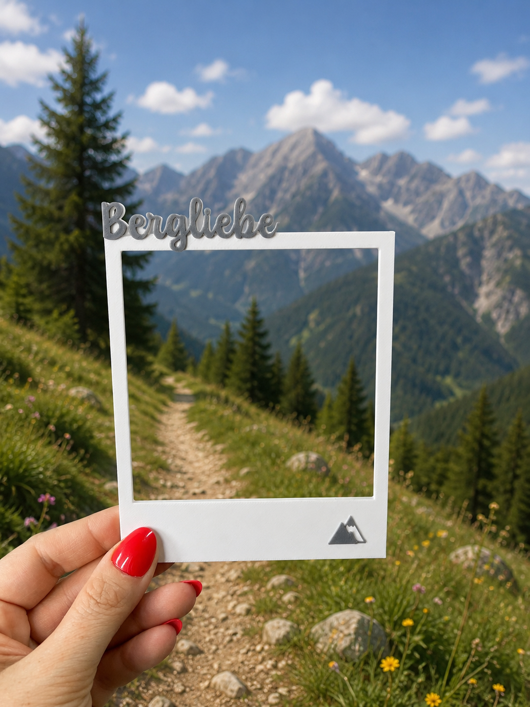 Fotorahmen Polaroid Bergliebe
