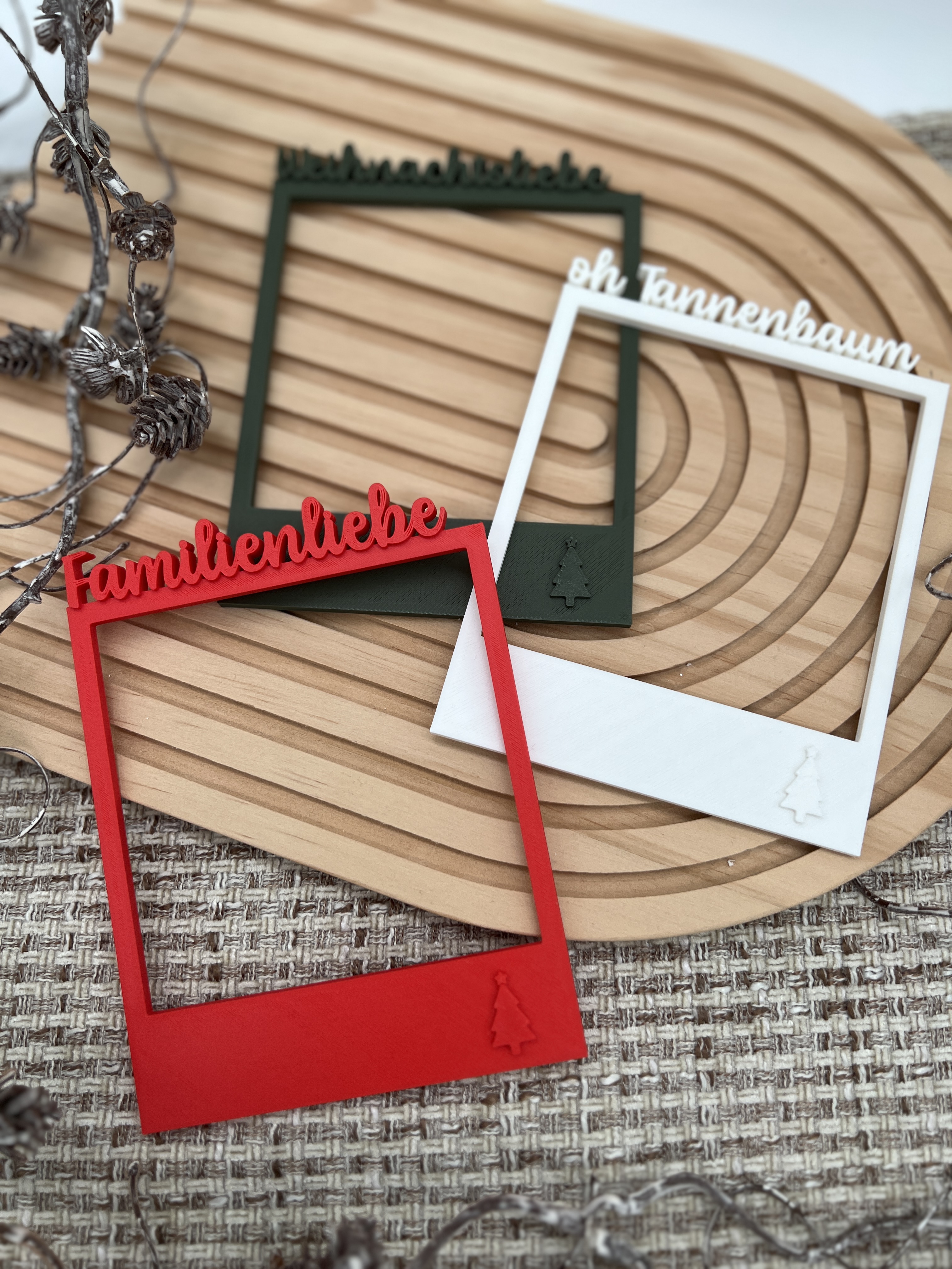 Fotorahmen Polaroid Selfie Bilderrahmen Weihnachtsedition