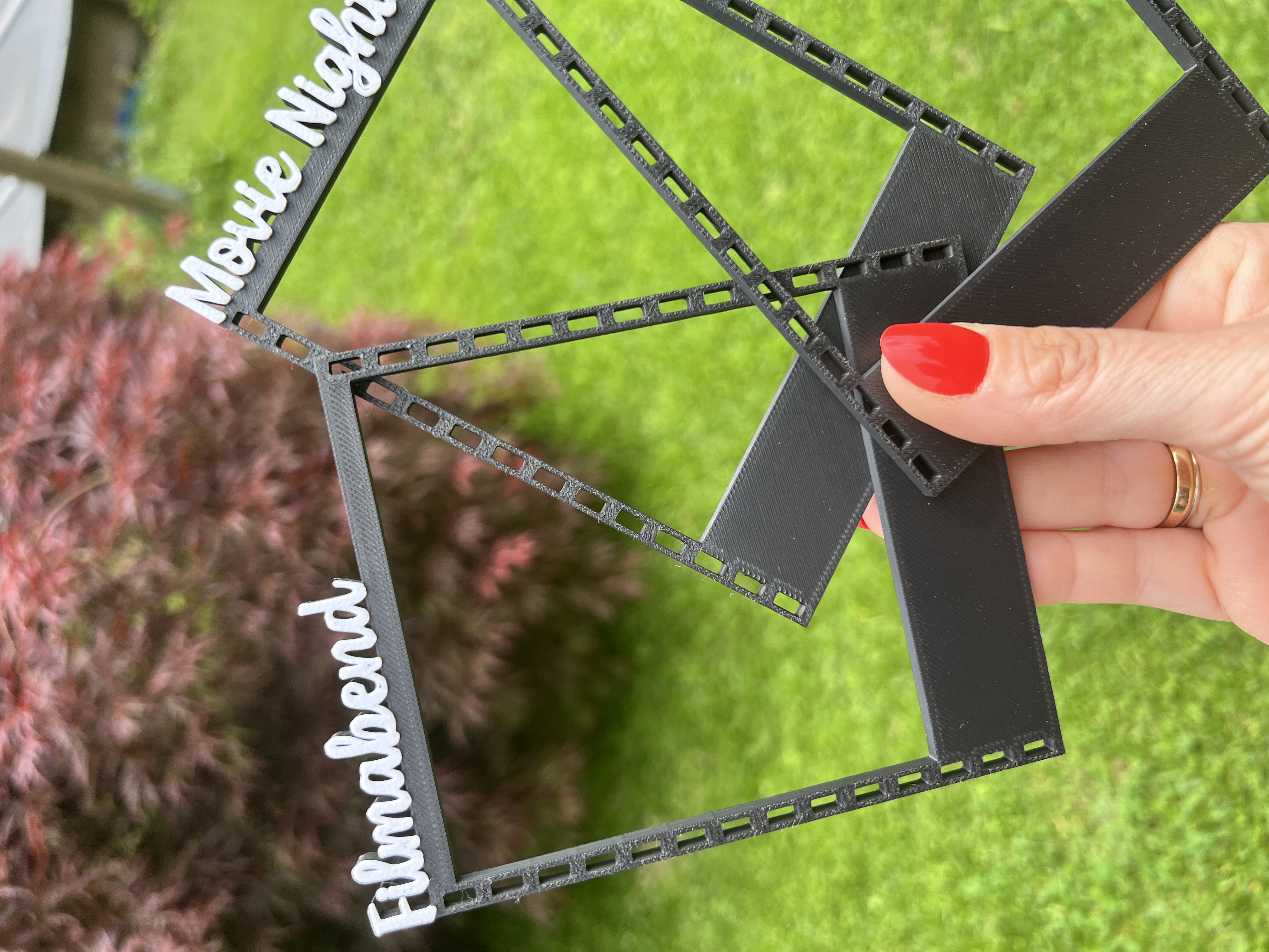 Fotorahmen Polaroid Selfie Bilderrahmen Filme schwarz-weiß